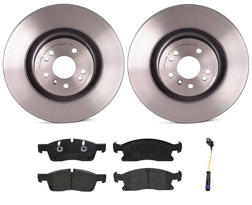 Mercedes Brakes Kit - Brembo Pads and Rotors Front (350mm) (Low-Met) 1664211400 - Brembo 3342245KIT